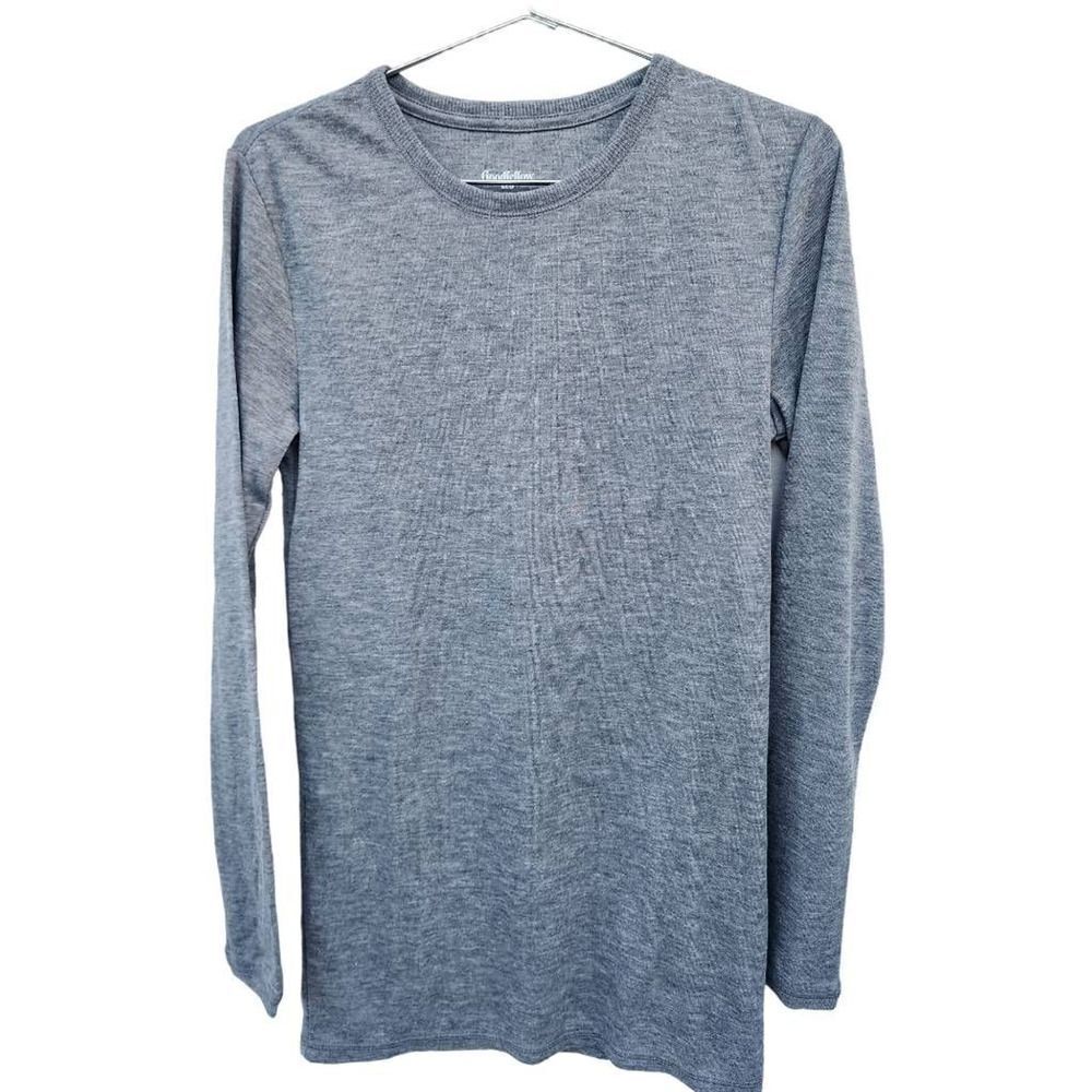 Goodfellow Womens Tunic Sweater Gray Wool Blend Soft Lightweight M New